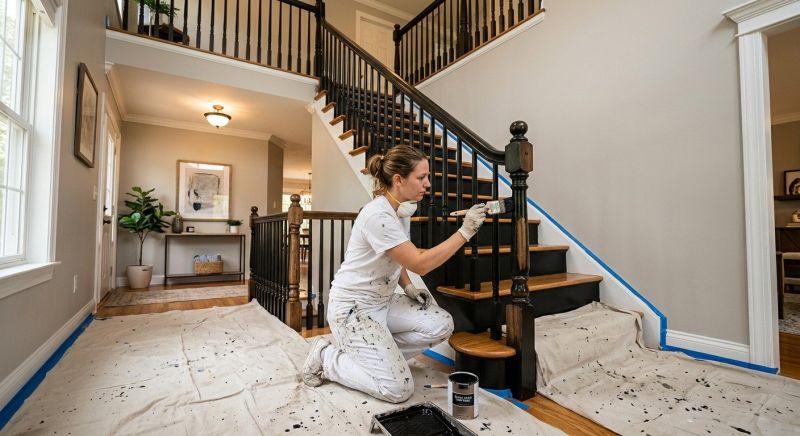 Bannister Staining in Wilmington, NC