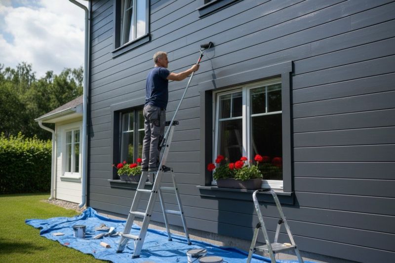 Fascia Painting in Longmont, CO