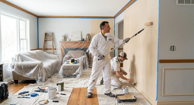 Townhouse Interior Painting in Wilmington, NC