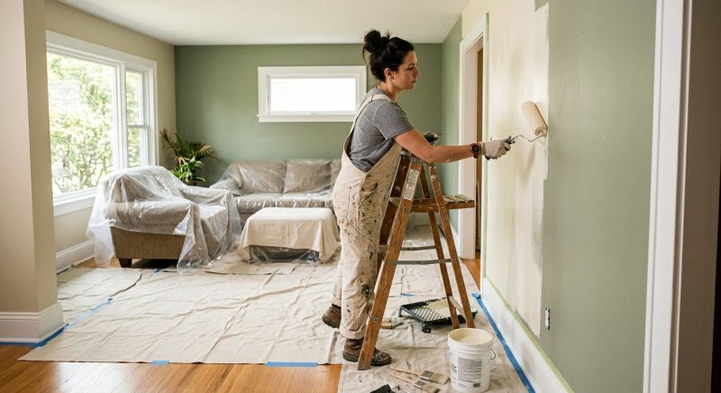 Townhouse Interior Painting in Wilmington, NC
