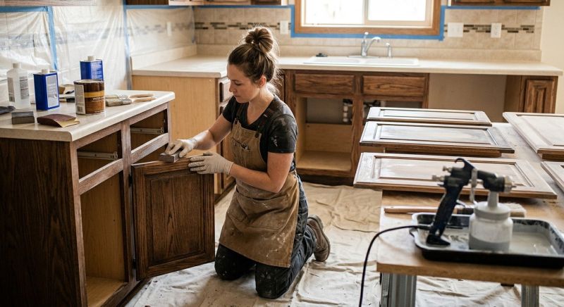 Wood Cabinet Refinishing in Indianapolis, IN
